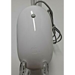 Apple Mighty Mouse A1152 USB Wired Optical Mouse‎ White EMC 2058